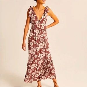 NWT Abercrombie tie strap floral dress